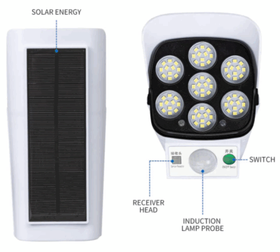 4 pcs solar motion sensor lights