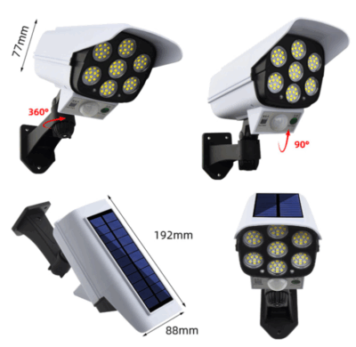 4 pcs solar motion sensor lights