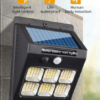 2 Pcs Outdoor Solar Lamp with motion sensor