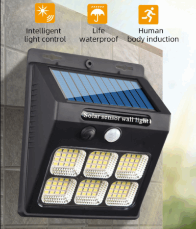 2 Pcs Outdoor Solar Lamp with motion sensor