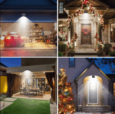 2 Pcs Outdoor Solar Lamp with motion sensor
