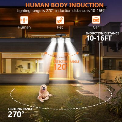Compound Solar Lamp with motion Sensor