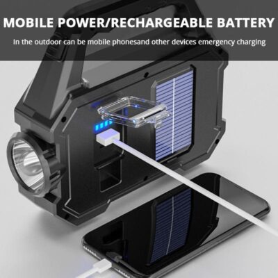 Multifunctional torch solar charged