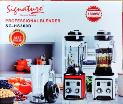Signature 1800w Commercial Blender with 4L Jug